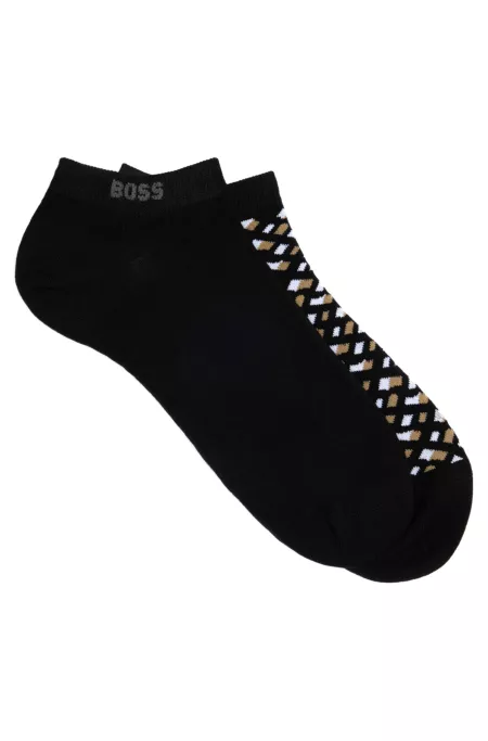 Two-pack of ankle socks in a cotton blend