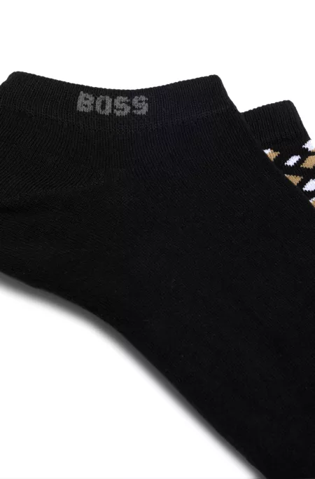 Two-pack of ankle socks in a cotton blend