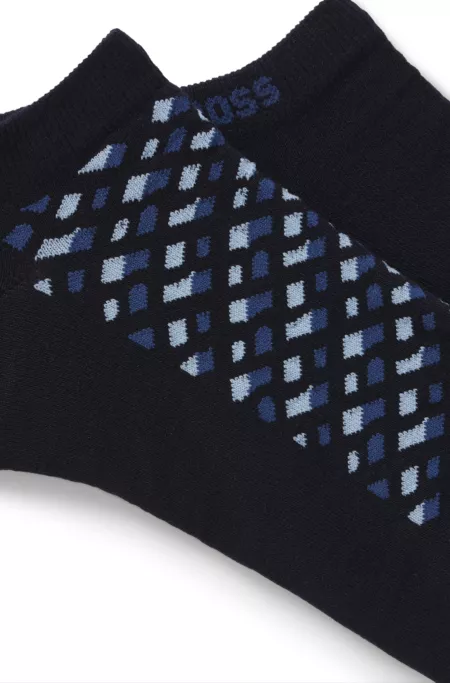 Two-pack of ankle socks in a cotton blend