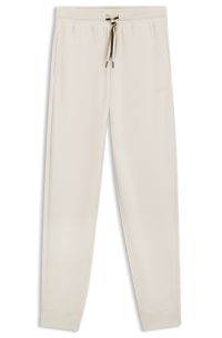 Pantaloni della tuta con fondo gamba elastico e cordino a righe iconiche, Colore neutro