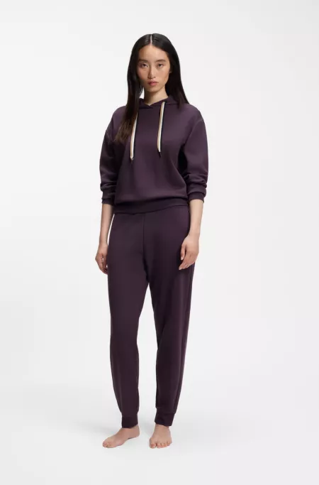 Cuffed tracksuit bottoms with signature-stripe drawcord