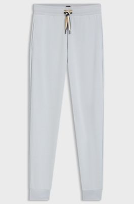 Branded cuffed bottoms in a cotton blend, Light Purple