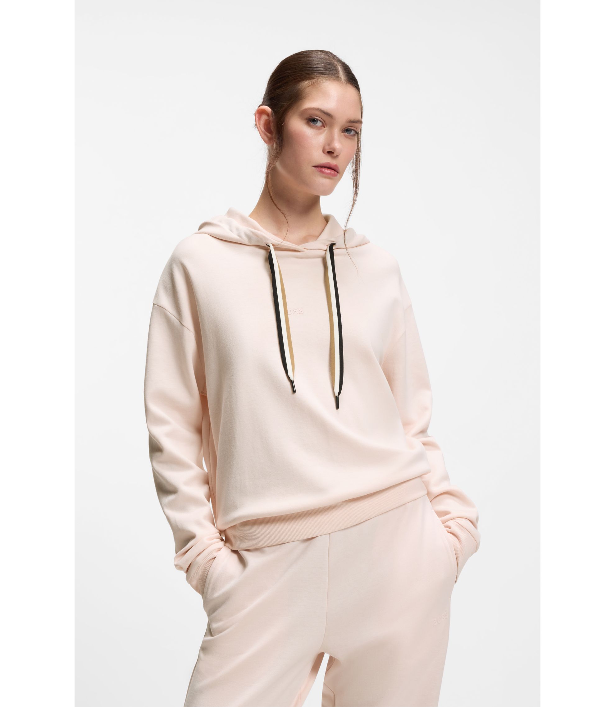 Regular-Fit Hoodie mit Signature-Streifen-Kordeln
