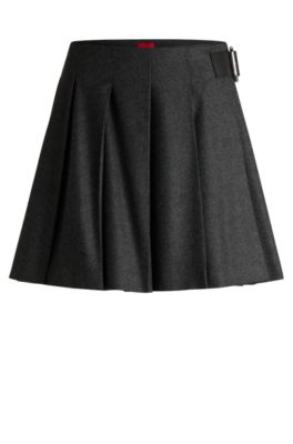 ミストレアス Hem Race 打ち出す Mini Skirt 【Dark gray】