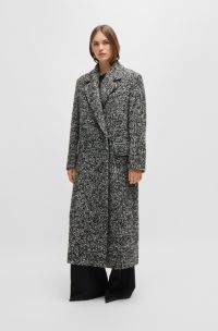 Abrigo oversize fit en tweed bouclé, Fantasía