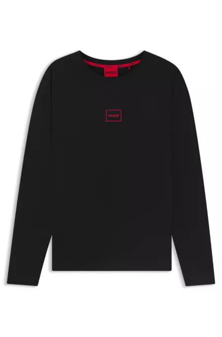 Top de vêtements de détente en coton stretch à logo