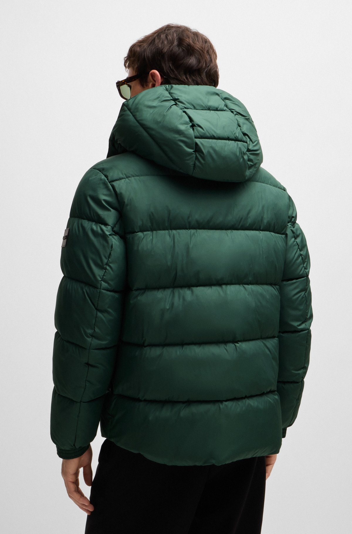 BOSS - はっ水 パファージャケット デタッチャブルフード - グリーン BOSS - はっ水 パファージャケット デタッチャブルフード - グリーン