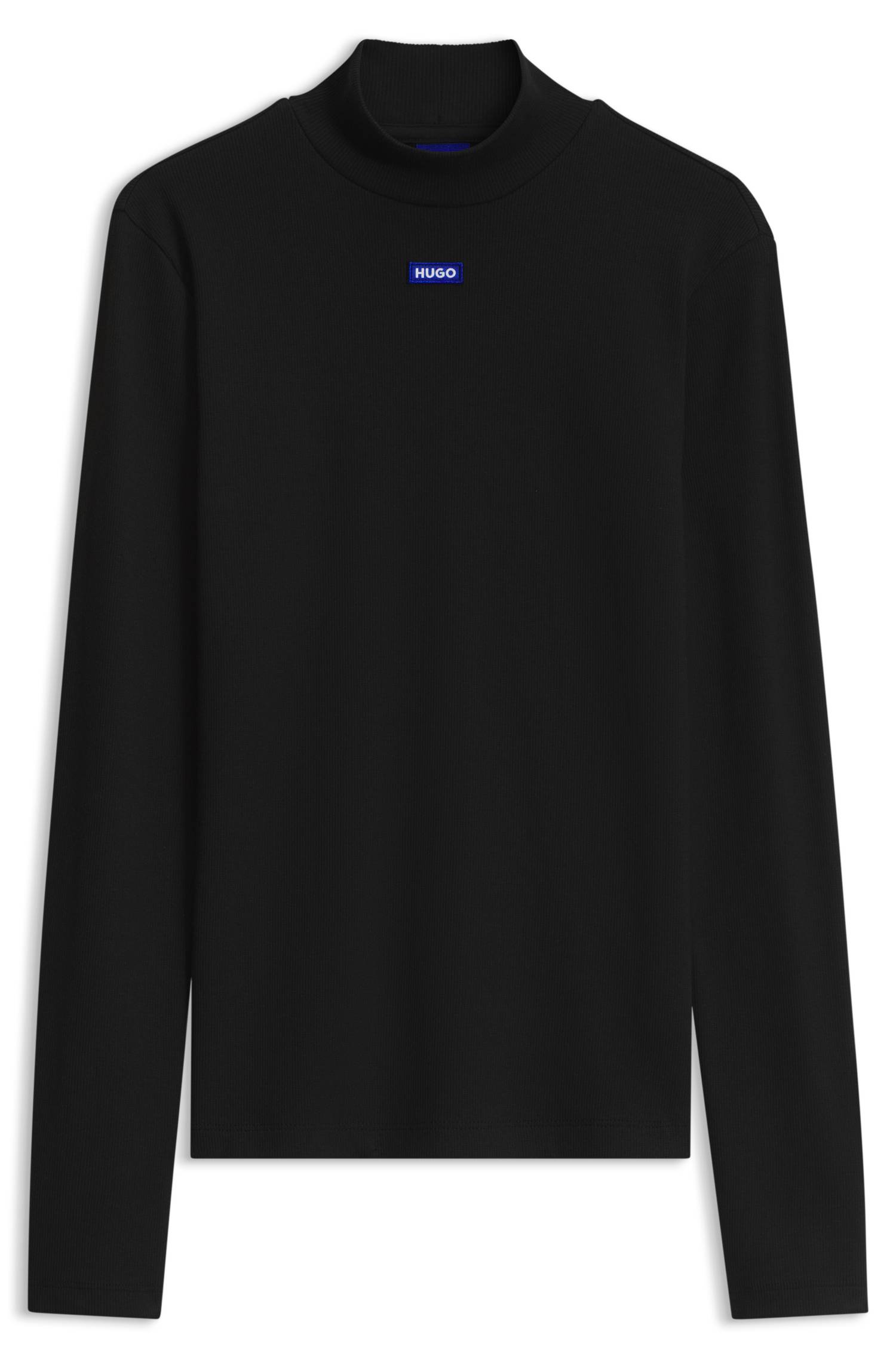 Hugo Mock-neck logo top t-shirts dam – bild 4