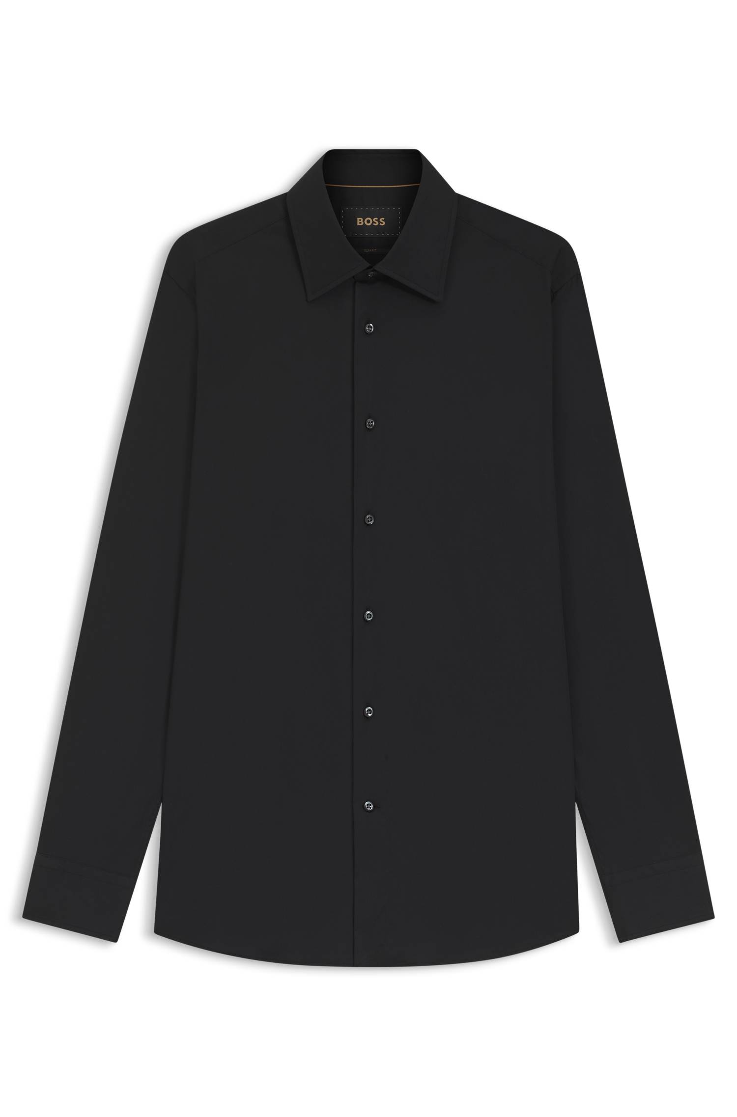 Boss Slim-fit shirt in cotton-blend stretch poplin skjortor & blusar herr – bild 4