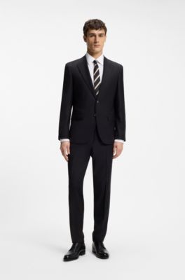 Slim-fit shirt in cotton-blend stretch poplin, White