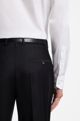 Chemise Slim en popeline de coton italien, Blanc