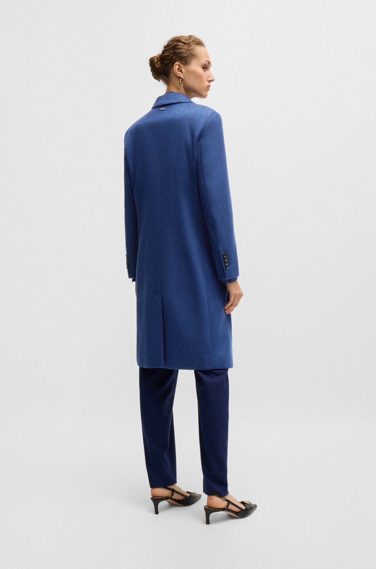 BOSS - スリムフィット ビジネスコート バージンウール/カシミア BOSS - スリムフィット ビジネスコート バージンウール/カシミア
