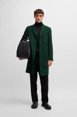 HUGO BOSS】（48）カシミヤ ロロピアーナ ステンカラー ロングコート