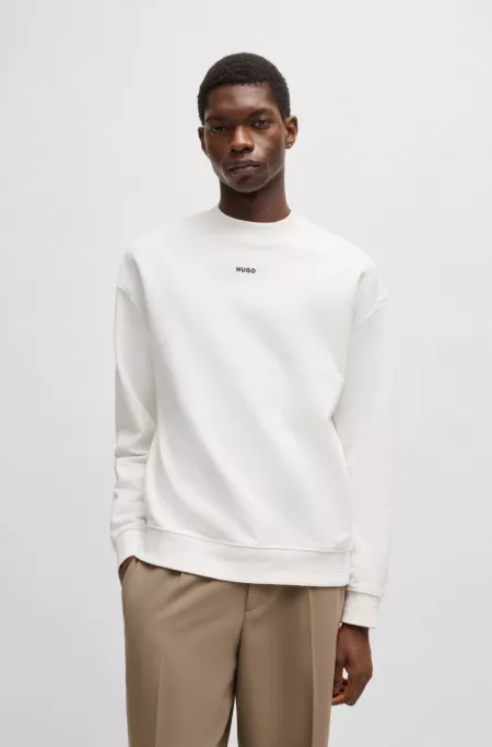 Relaxed-fit sweatshirt in cotton terry with logo print