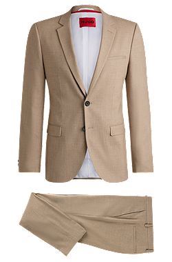 Extra-slim-fit suit in performance-stretch fabric