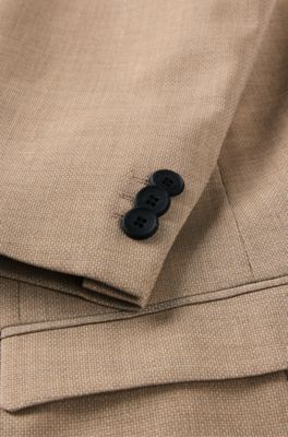 Extra-slim-fit suit in performance-stretch fabric, Light Beige