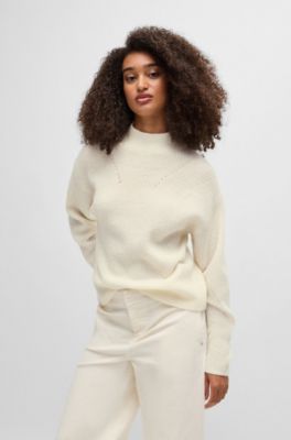 Womens Sweaters Hugo Boss Funnel Neck Jumper Hugo Boss Jumper