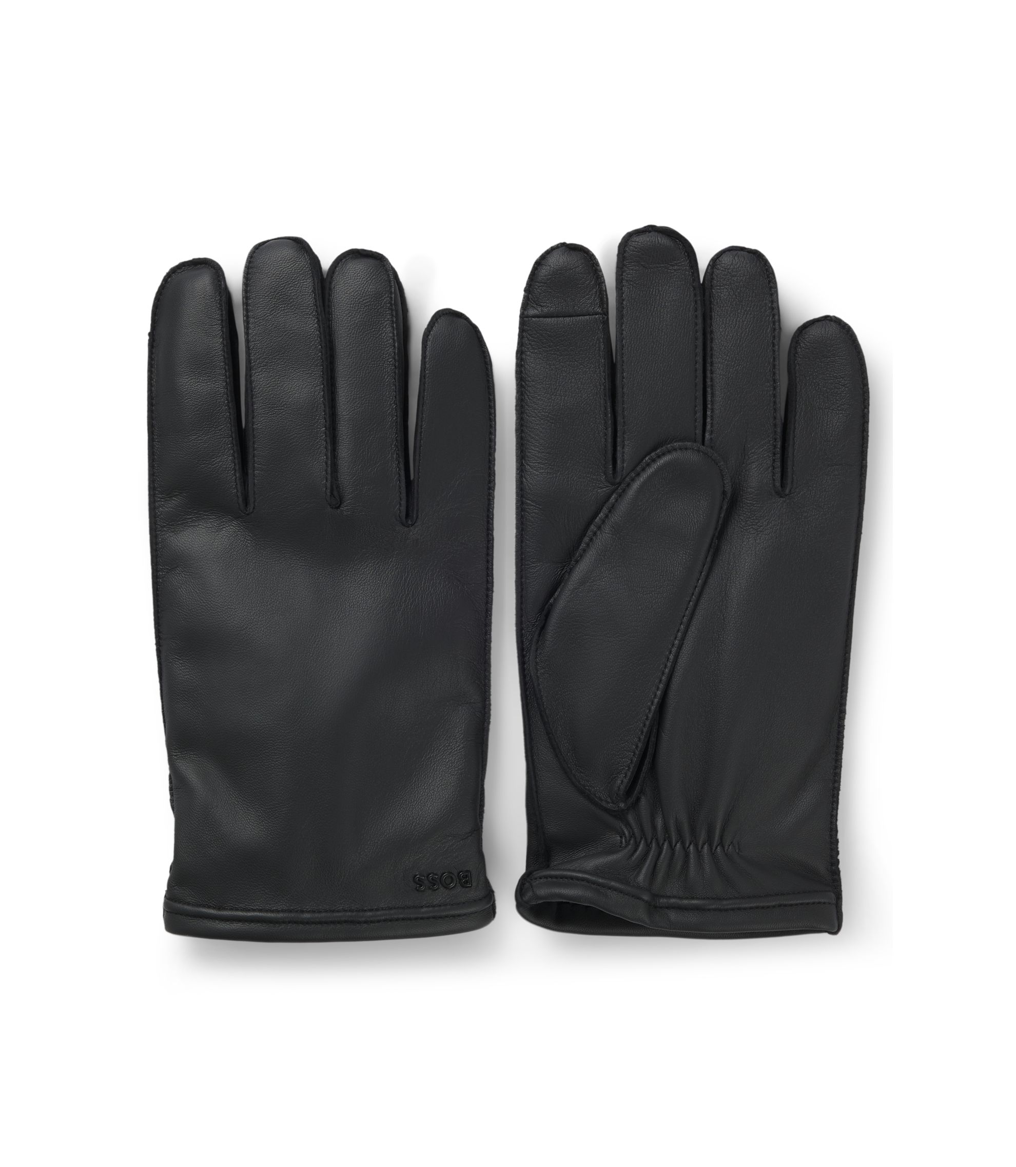 値下げ　BOSS 皮手袋　メタルロゴ ゴートレザー グローブ サイズ9 値下げ BOSS 皮手袋 メタルロゴ ゴートレザー グローブ サイズ9 - メルカリ