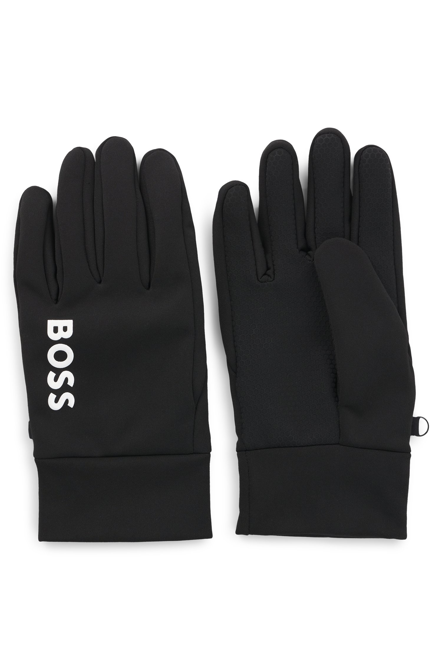 Boss Touchscreen-friendly running gloves with printed logos handskar & vantar herr