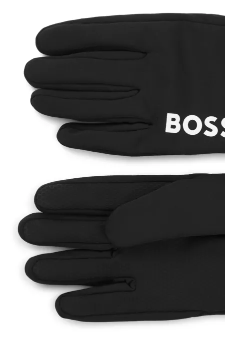 Gants de course adaptés aux écrans tactiles avec logos imprimés