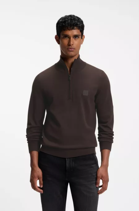 Pull en coton et cachemire à col camionneur