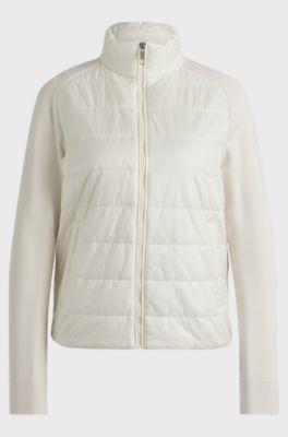 Giubbotto idrorepellente con imbottitura leggera, Bianco