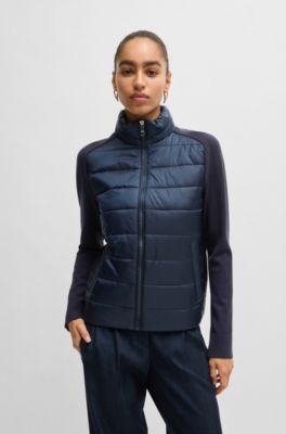 Water-repellent jacket with lightweight padding, Dark Blue
