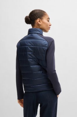 Water-repellent jacket with lightweight padding, Dark Blue
