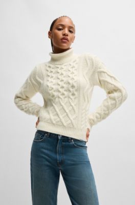 Best white mock turtleneck sweater Online