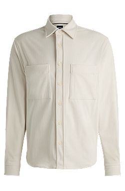 Relaxed-fit shirt in corduroy with Kent collar