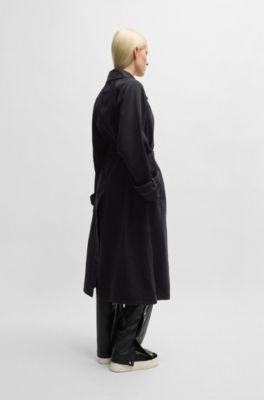 BLACKBARRETT ストレッチデニム トレンチコート ブラック メンズ 3