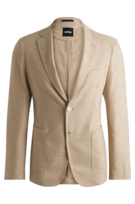 BOSS - スリムフィットジャケット ストレッチフランネル 