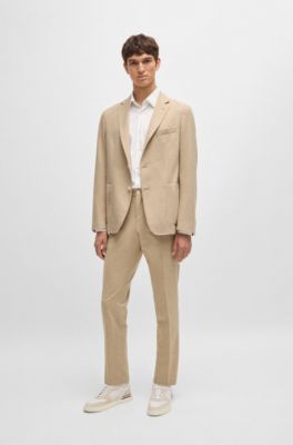 BOSS - スリムフィットジャケット ストレッチフランネル 