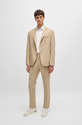 BOSS - スリムフィットジャケット ストレッチフランネル 