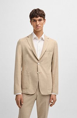 BOSS - スリムフィットジャケット ストレッチフランネル 