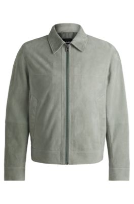 Hugo boss suede leather jacket best sale