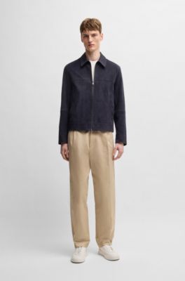 HUGO BOSS ダークブルー テーラードジャケット HUGO BOSS【極美品 フェイクチーフ】テーラードジャケット 紺