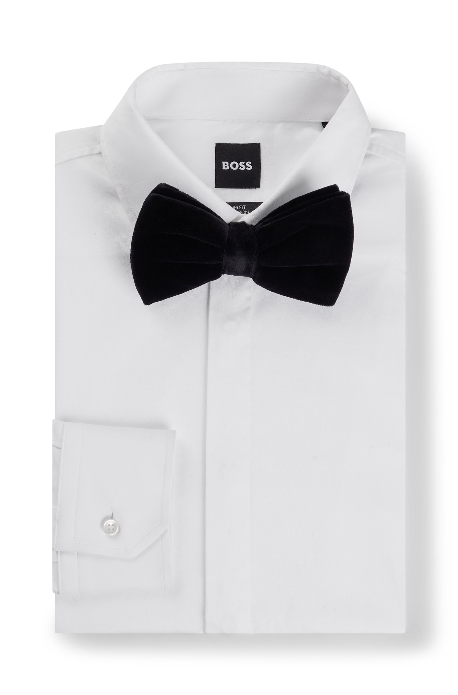 Boss Pre-tied bow tie in cotton velvet flugor herr – bild 2
