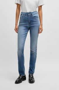 Jean Slim en denim stretch bleu, bleu clair