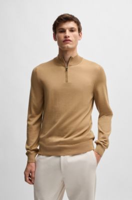 HUGO BOSS (ヒューゴボス) ウール スリムフィット タートルネック 