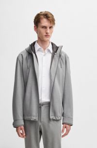 Regular-Fit Sakko aus Performance-Stretch-Material, Grau