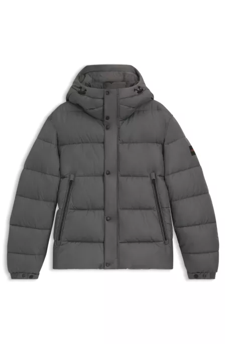 Regular-fit puffer jacket in water-repellent fabric