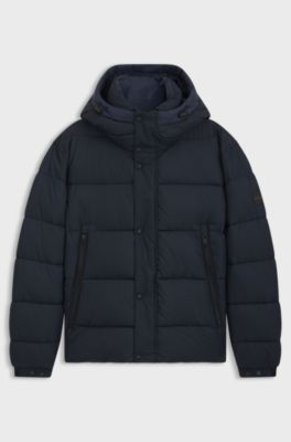 Regular-fit puffer jacket in water-repellent fabric, Dark Blue
