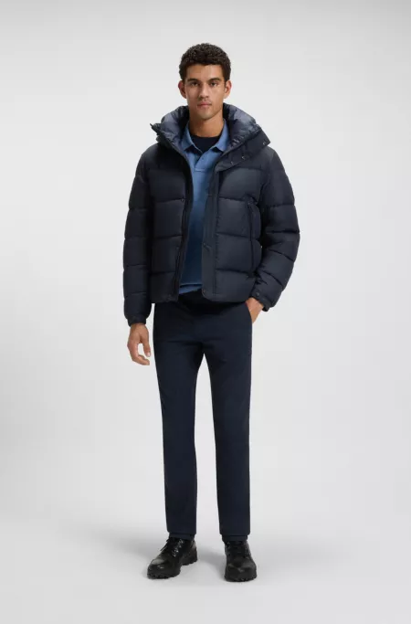 Regular-fit puffer jacket in water-repellent fabric