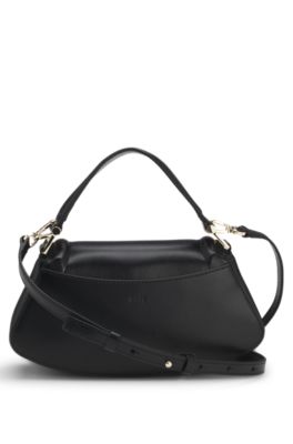 Ariell shoulder bag in leather, Black