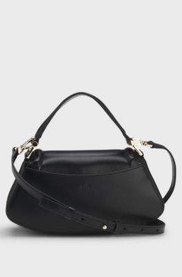 Ariell shoulder bag in leather, Black