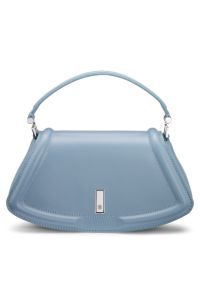 Ariell Umhängetasche aus Leder, Hellblau