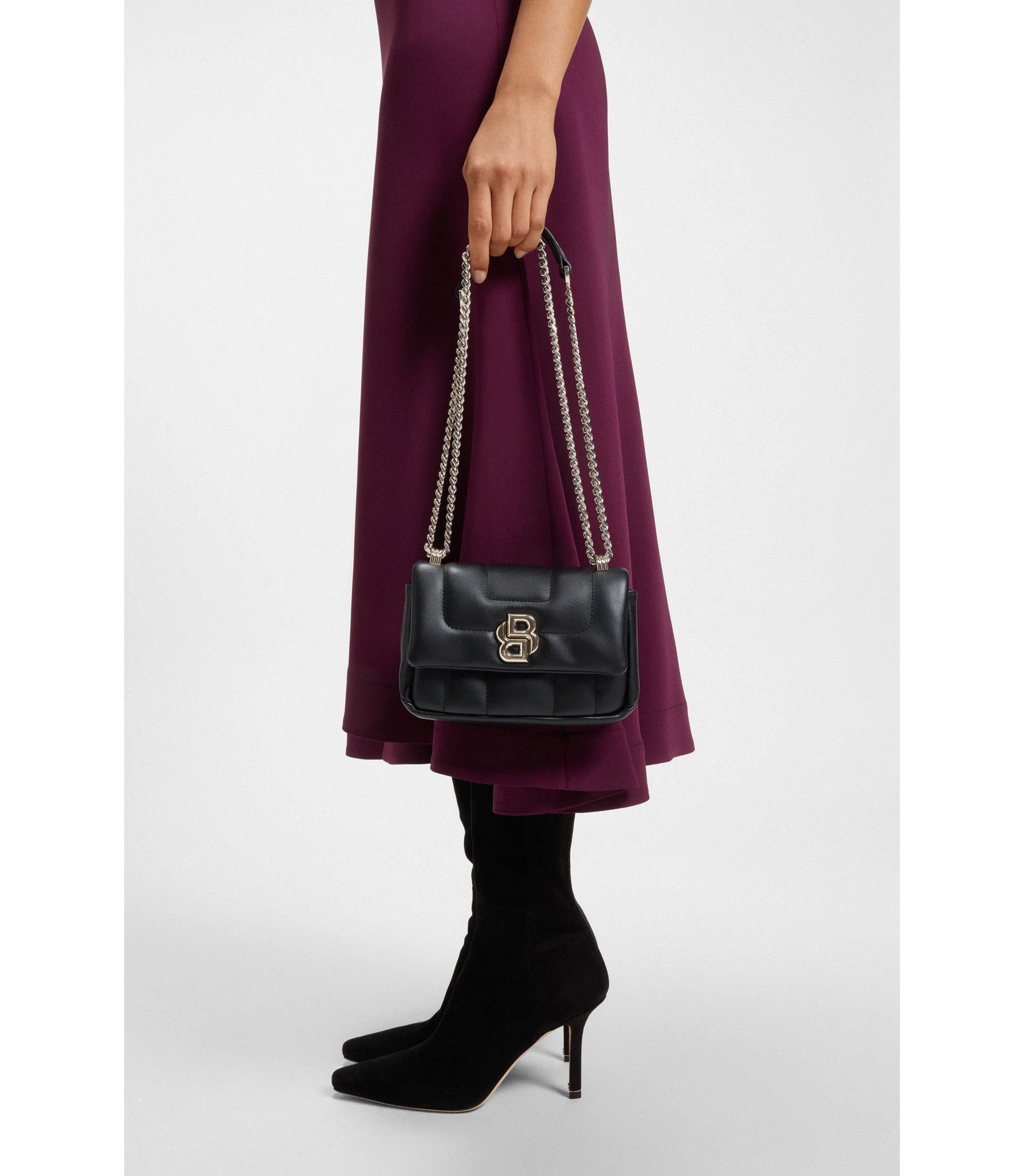 BOSS - キルティング ショルダーバッグ Double Bモノグラムディテール