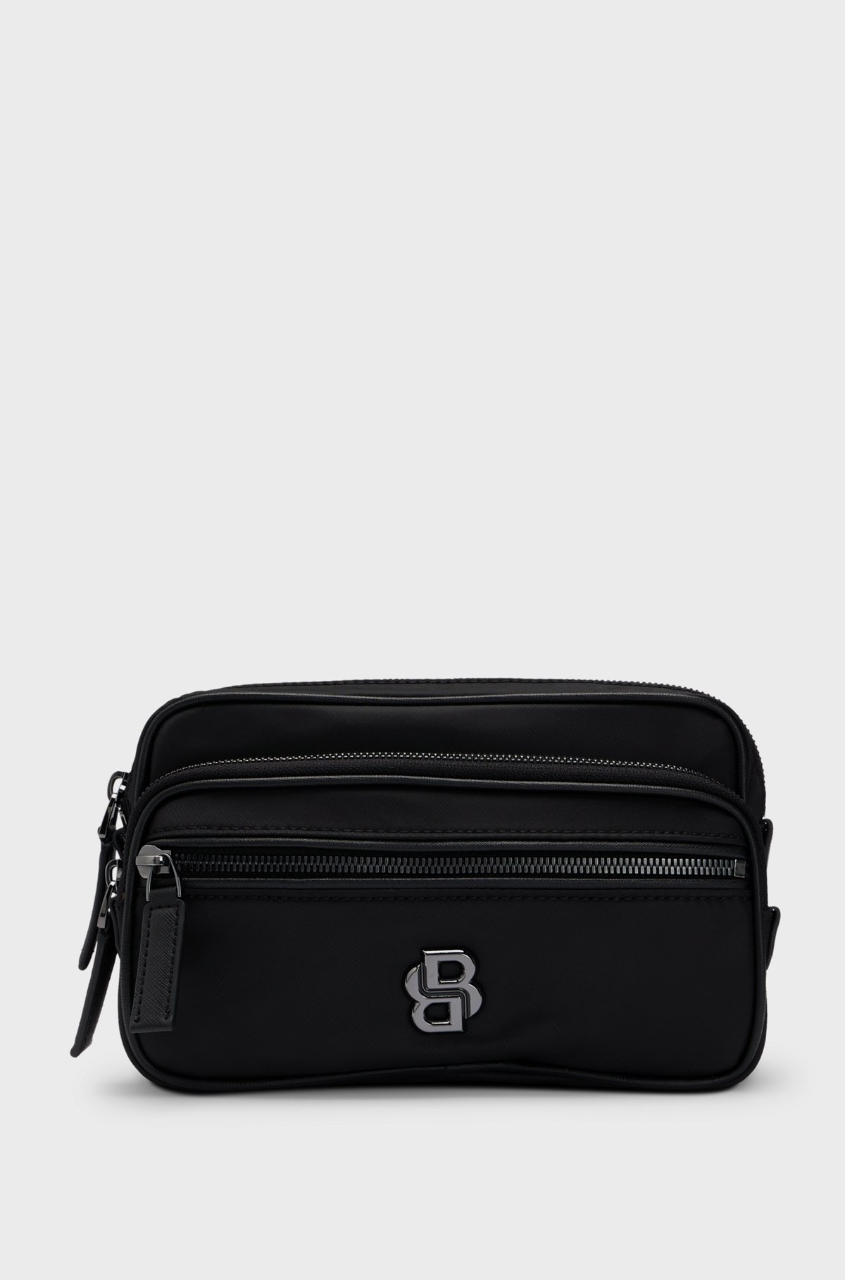 BOSS - Twill belt bag with Double B monogram - Black BOSS - Twill belt bag with Double B monogram - Black