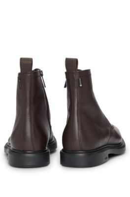 BOSS - GORE-TEX プリントレザー ハーフブーツ ラバーアウトソール 